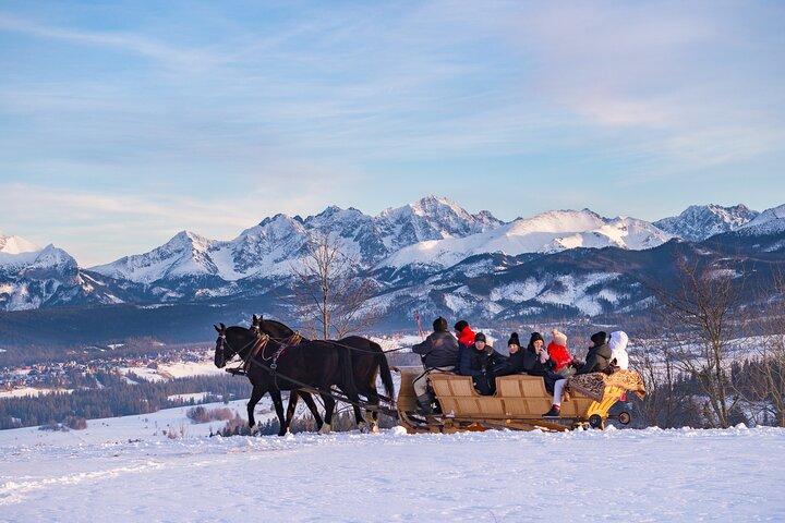 From Krakow; horse-drawn carriage with a bonfire sausage roasting - cover photo