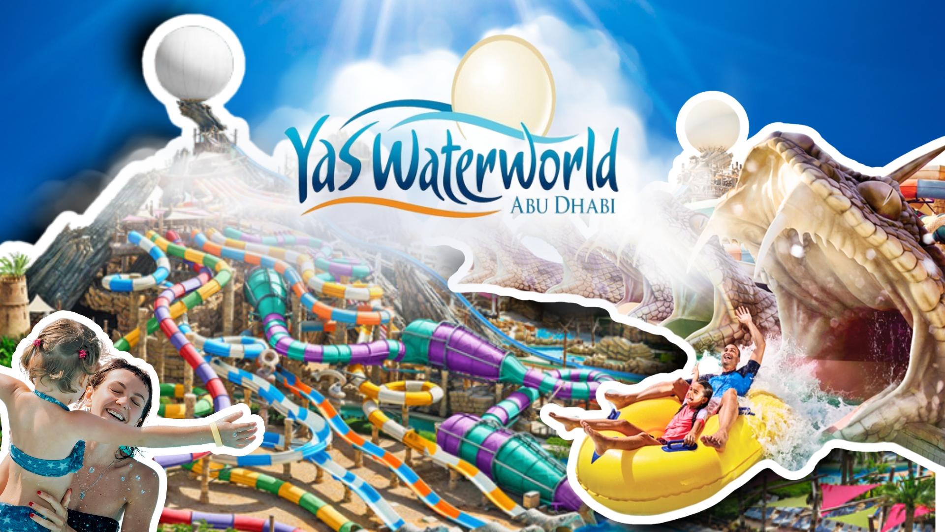 Abu Dhabi City Tour with Grand Mosque & Yas Water World Entrance tickets - cover photo