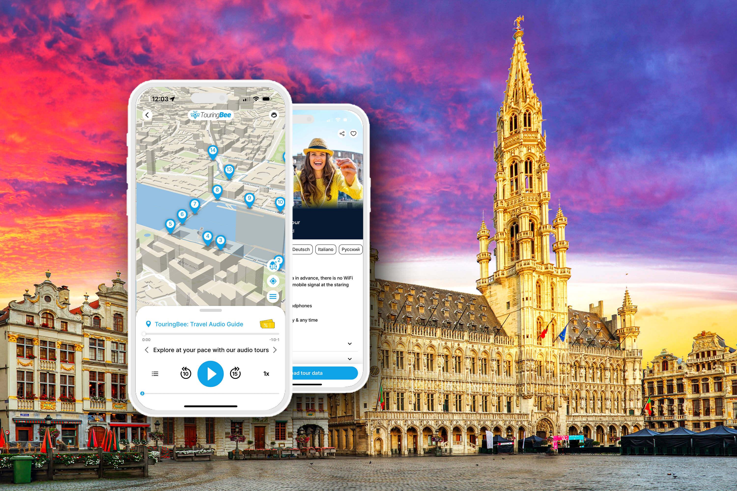 Brussels Walking City Tour with Smartphone Audio Guide - cover photo