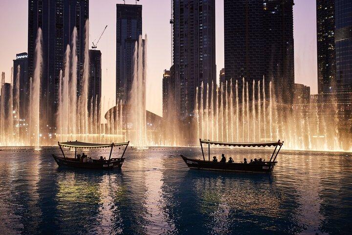Dubai Mall shopping, Burj Khalifa 124/125th floor visit & Musical Fountain Show with Lake Ride tour  with Private Transfers - cover photo
