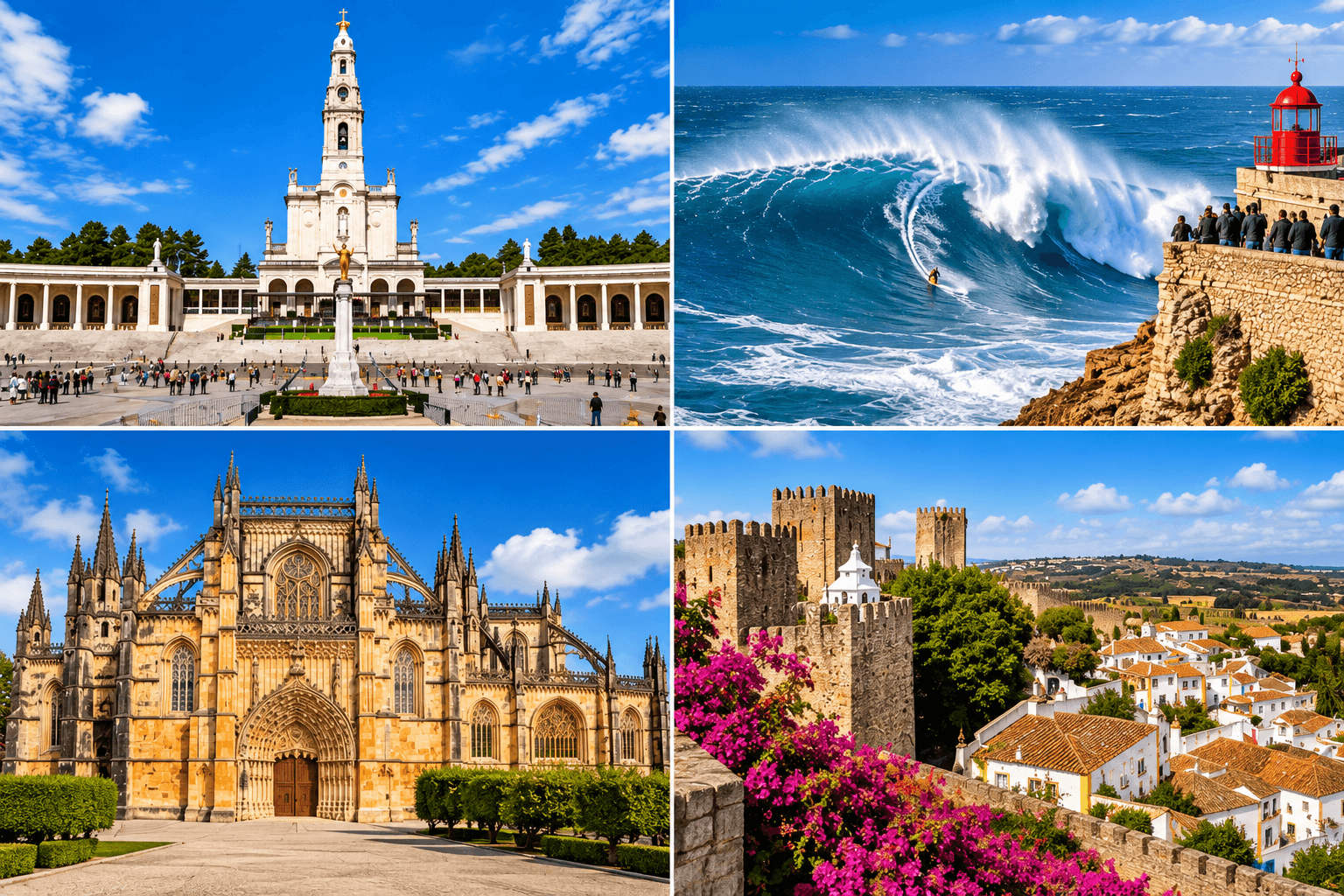 Fátima, Batalha, Nazaré & Óbidos Private Tour from Lisbon - cover photo