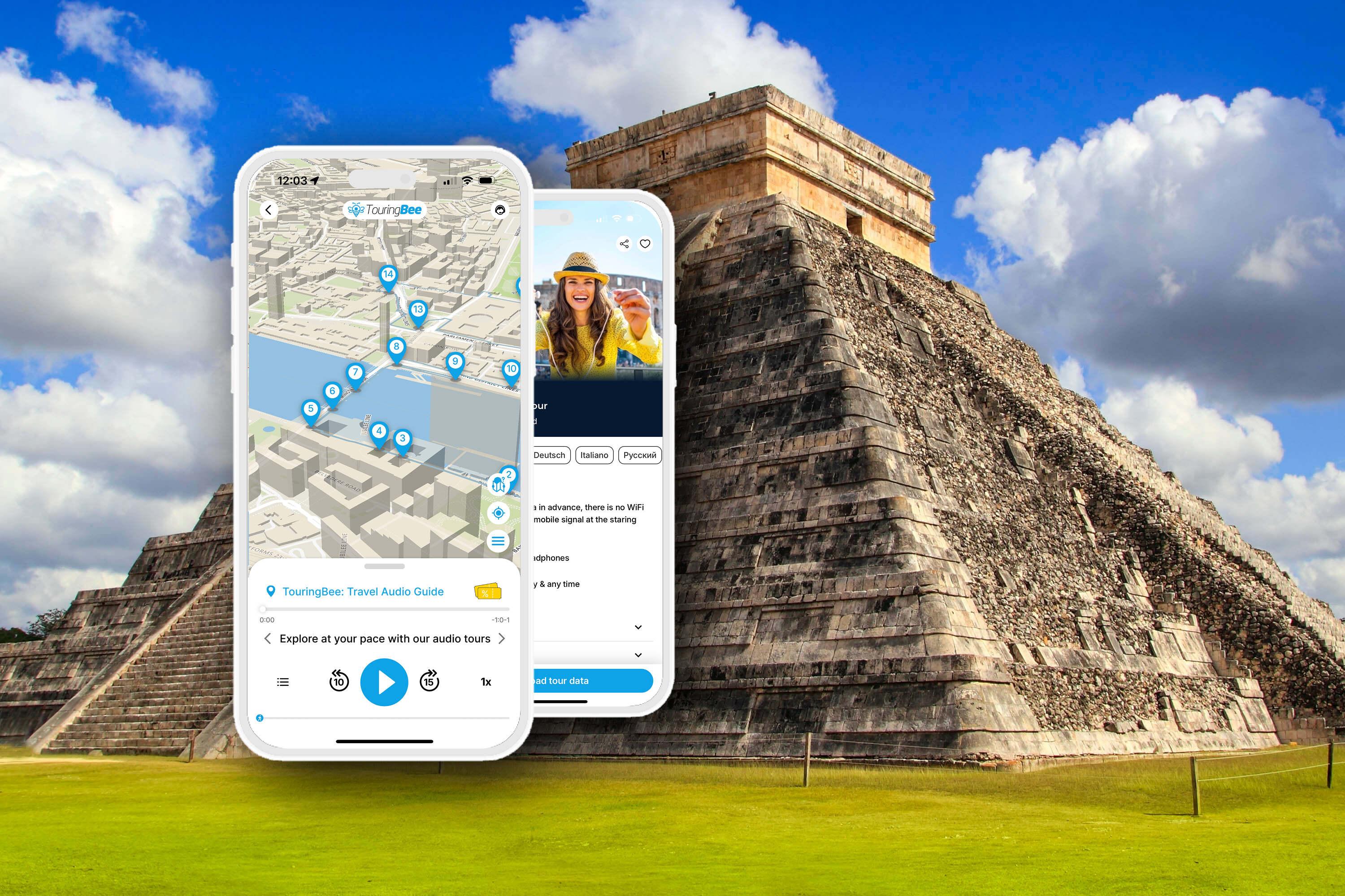 Chichen Itza Audioguide mobile app - cover photo