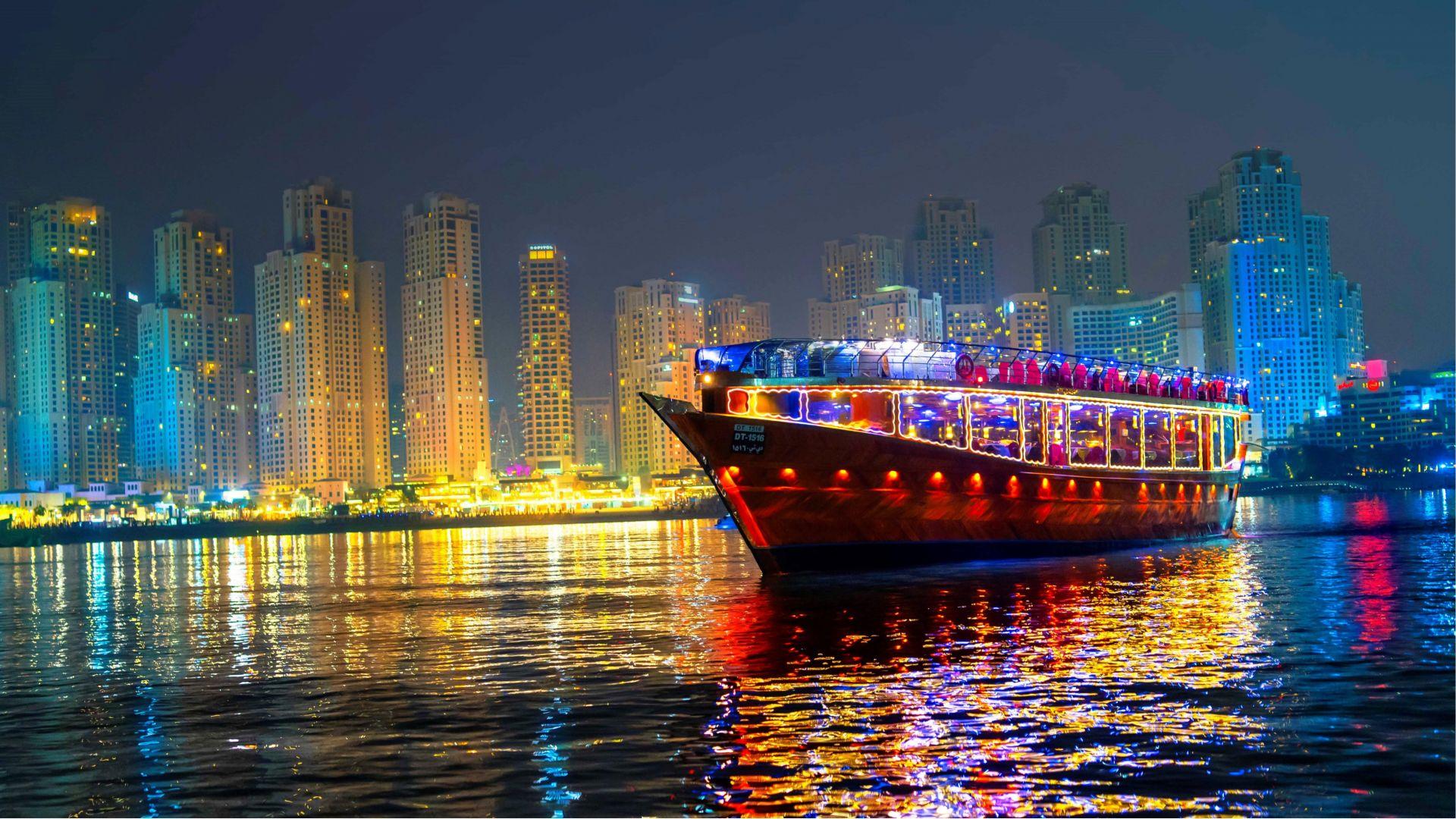 Dubai  Marina Dhow Cruise with Private Transfers - cover photo