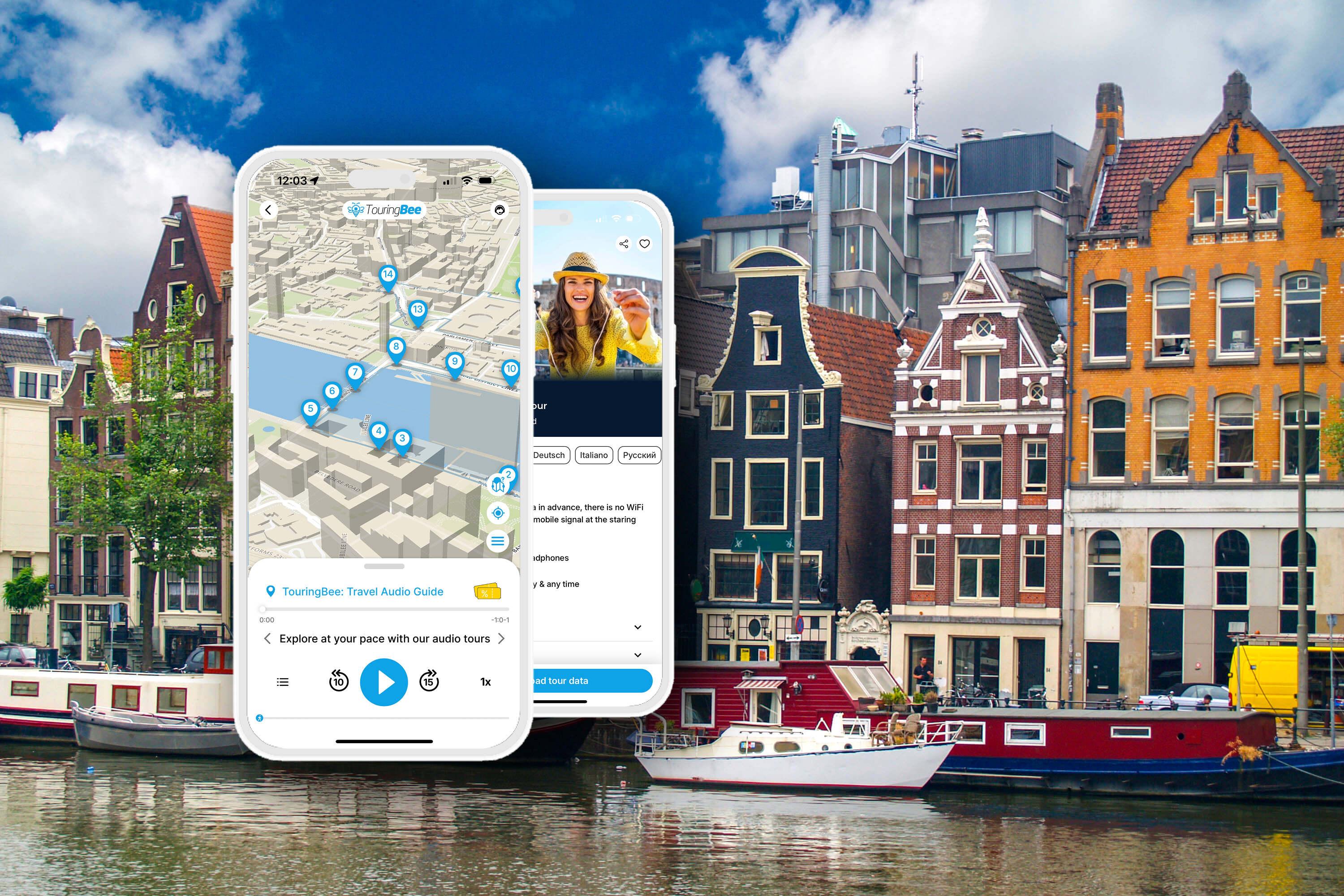 Amsterdam: Explore the Main Attractions with an Audio Guide - cover photo