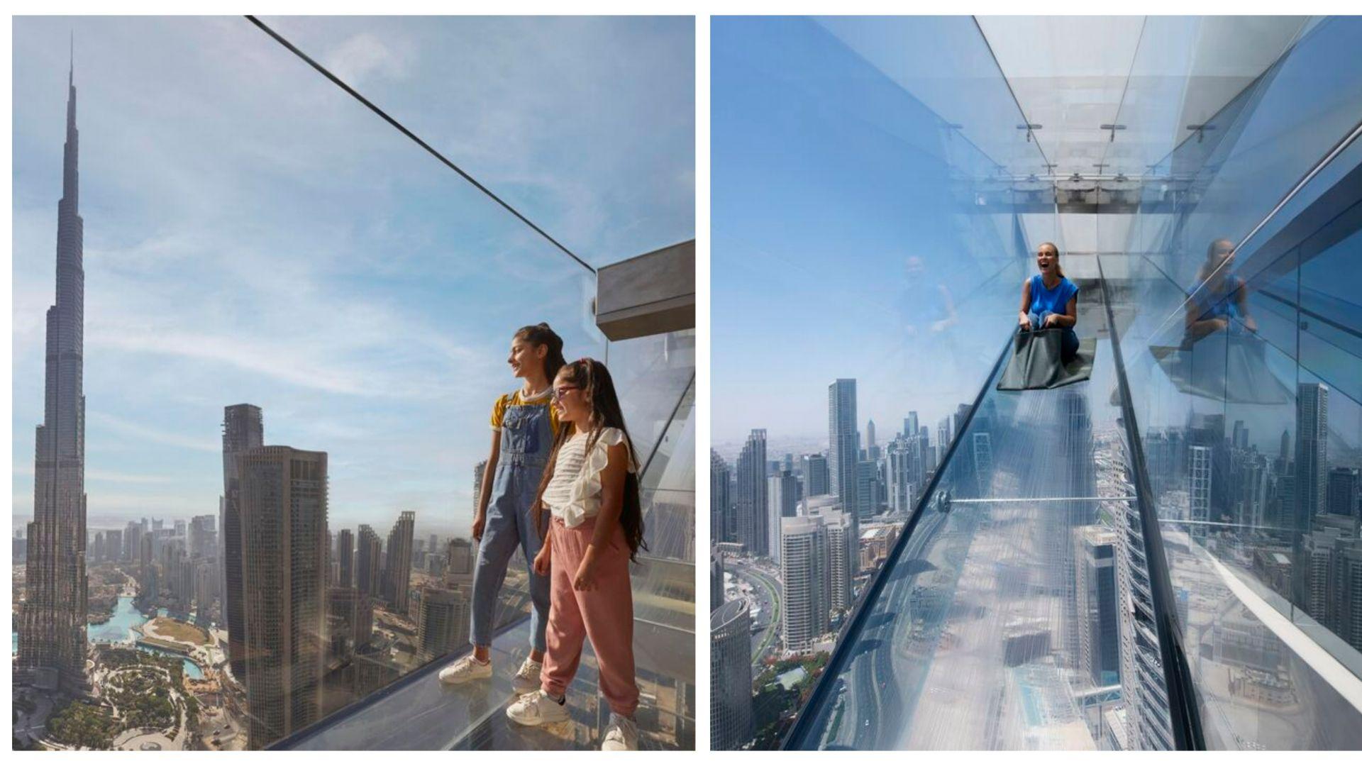 Dubai Sky View Glass Slide, Dubai Mall Shopping, Burj Khalifa 124/125th floor and Musical Fountain Show tour with Private Transfers - cover photo