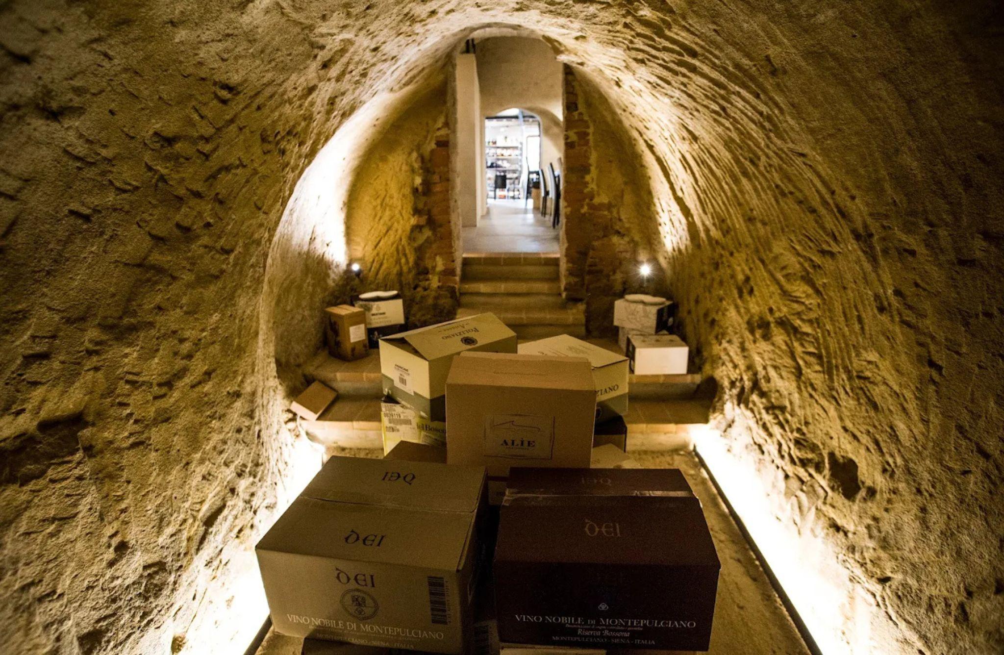 Wine Tasting with Food in a Stone Cellar in Montepulciano - cover photo